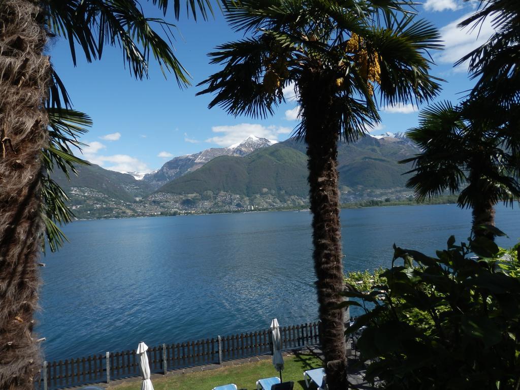 Luxerioeses Apartment 52 Viralago Mit Privatstrand Gambarogno Luaran gambar