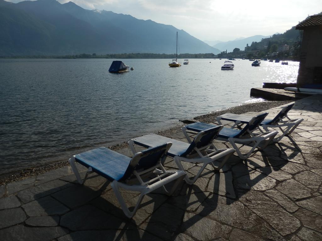 Luxerioeses Apartment 52 Viralago Mit Privatstrand Gambarogno Luaran gambar