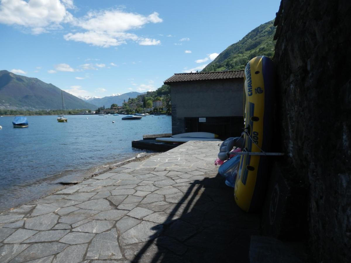 Luxerioeses Apartment 52 Viralago Mit Privatstrand Gambarogno Luaran gambar